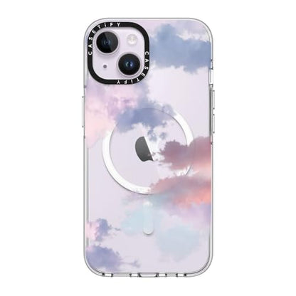 CASETiFY for iPhone 14 Case - Impact Clear Compatible with MagSafe | Not Yellowing | 6.6 ft. 3X Military Grade Drop Protection | Clouds | Clear - color: Clouds, size: Iphone 14 (6.1")