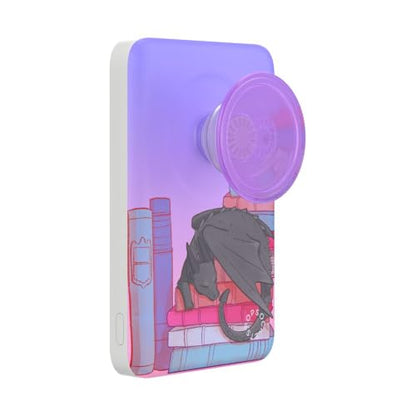 PopSockets PowerPack Phone Charger with MagSafe- Curled Up & Cozy - color: Curled Up With a Good Book
