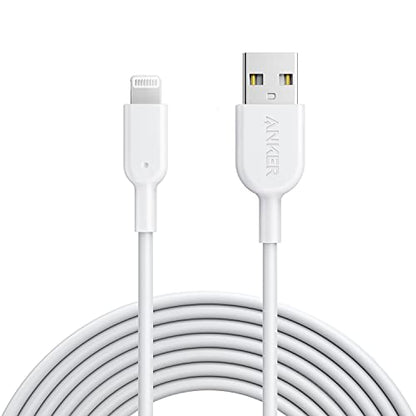 Anker Powerline II Lightning Cable, MFi-Certified (10 ft, White) - color: White, size: 10 ft
