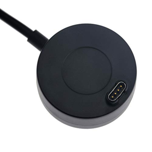 Charger Compatible for Garmin Fenix 9, Fenix 8, Fenix 7/7S/7X, Fenix 6/6S/6X, Fenix 5/5S/5X Charging Stand, Charging Dock Station Cradle Holder USB Cable for Garmin Vivoactive 6/5/4/3 Smartwatch - color: Black
