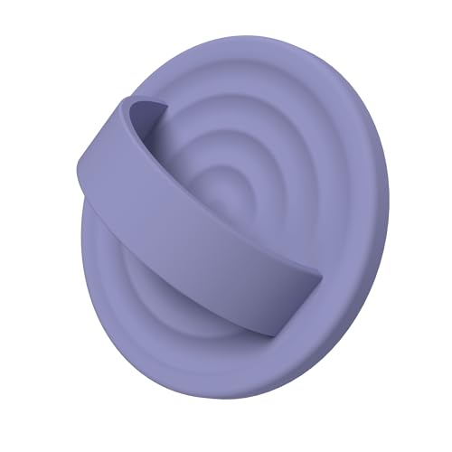 Magnetic Phone Grip for MagSafe, Silicone Ring Grip, Lavender - color: Lavender