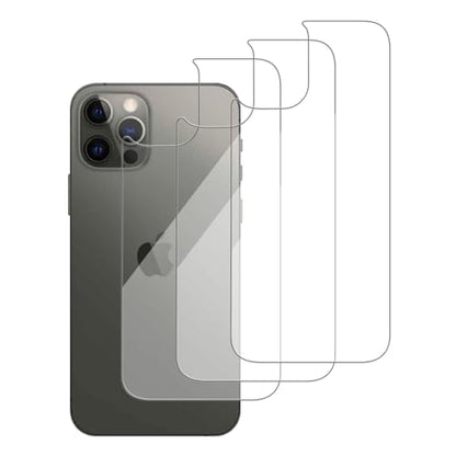 3 Pack Glass Back Screen Protector for iPhone 12/12 Pro 2020 6.1" - size: iPhone 12/12 Pro 2020