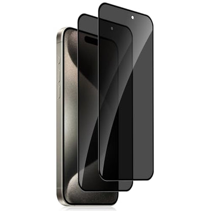 2 Pack for iPhone 15 Pro Privacy Screen Protector, Anti Spy Tempered Glass Film, Anti-Spy Protection for iPhone 15 Pro Screen Protector - size: iPhone 15 Pro