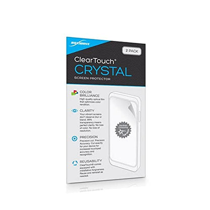 BoxWave Screen Protector Compatible with FeelWorld F6 Plus - ClearTouch Crystal (2-Pack), HD Film Skin - Shields from Scratches - size: Crystal Clear (2-Pack)
