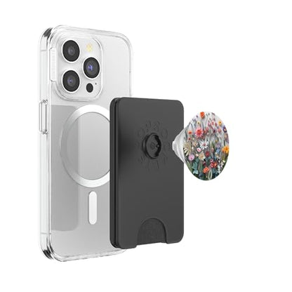 Mixed Flower Bouquet Floral Pattern PopSockets PopWallet for MagSafe - style: Magnetic PopWallet