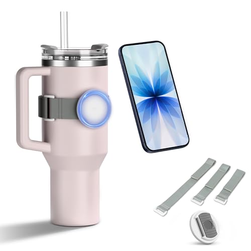 Magnetic Phone Holder for Stanley Cup with 3 Different length Straps Adjust