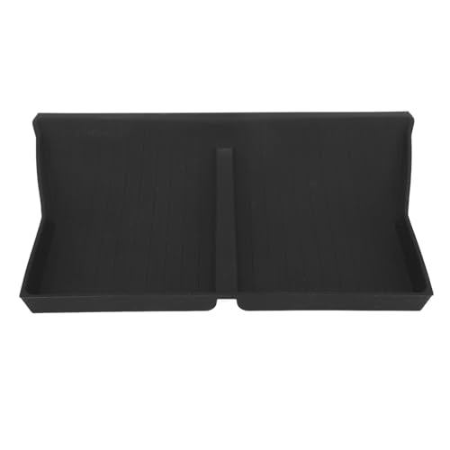 Center Console Wireless Charging Mat, Easy to Clean Anti Slip Silicone Pad, with Stable Charging for Car Interior Accessories (Black W240004607) - color: Black W240004607