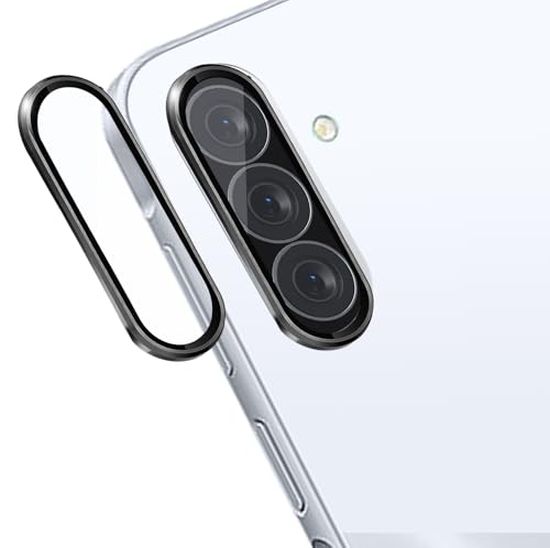 Zeking (2 Set for Samsung Galaxy A36 5G Camera Lens Protector, Scratch-Resistant HD Clarity Ultra-Thin 9H Tempered Glass with Aluminum Edging, Individual Metal Lens Cover (Black) - color: Black