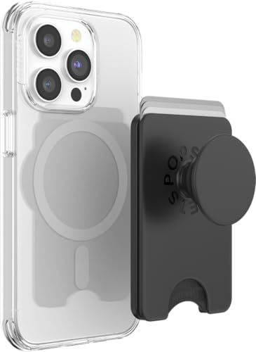 PopSockets Phone Wallet for MagSafe with Grip- Black - color: Black, style: MagSafe
