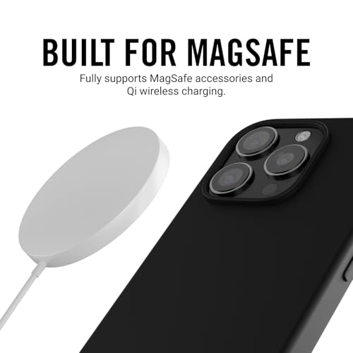 Ridge Case Compatible with iPhone 16 Plus - Compatible with MAGSAFE & Wireless Charging, Aluminum Control Buttons, Dual-Layer Construction, TPU Bumper with Drop Protection (Matte Black) - color: Matte Black, size: iPhone 16 Plus