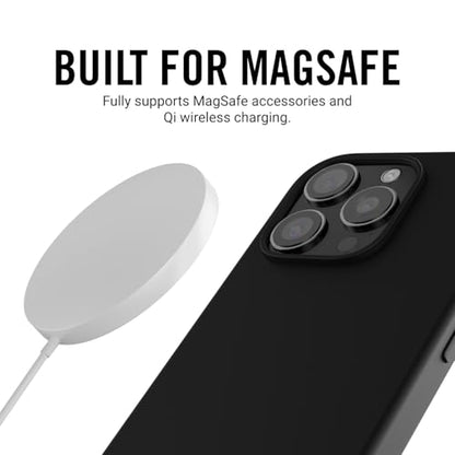 Ridge Case Compatible with iPhone 16 Plus - Compatible with MAGSAFE & Wireless Charging, Aluminum Control Buttons, Dual-Layer Construction, TPU Bumper with Drop Protection (Matte Black) - color: Matte Black, size: iPhone 16 Plus