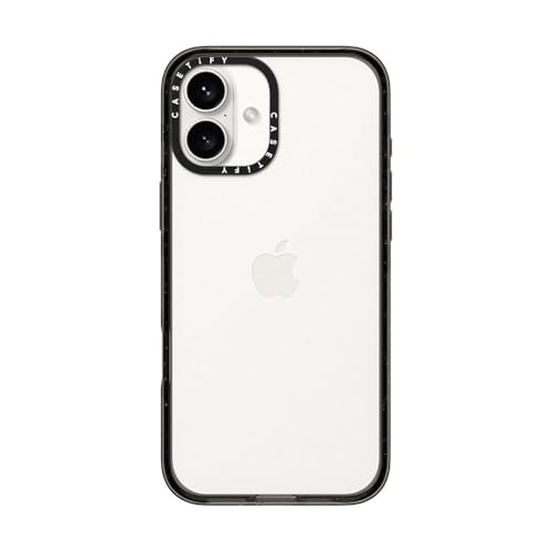 CASETiFY for iPhone 16 Plus Case - Impact Clear Black | Slim Fit | 8.2 ft. 4X Military Grade Drop Protection | Black - color: Clear Black, size: Iphone 16 Plus (6.7")