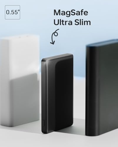 ULiXWH 10,000mAh for MagSafe Power Bank Ultra-Slim Fast Charging for Travel - color: Black