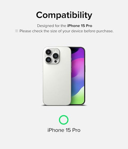 Ringke for iPhone 15 Pro Screen Protector [Full Cover Glass] | Custom-Fit Installation Tool, Case Friendly Shatterproof Premium 9H Hardness Tempered Glass - size: iPhone 15 Pro