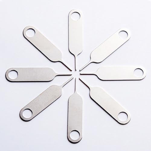 2 Pcs Specially Sized Sim Card Tray Removal Key + 2 Pcs Universal Sim Card Tray Removal Key Eject Pins, with 2 Key Rings, for Samsung Galaxy Galaxy Note Z Fold Series iPhone iPad Google Phone