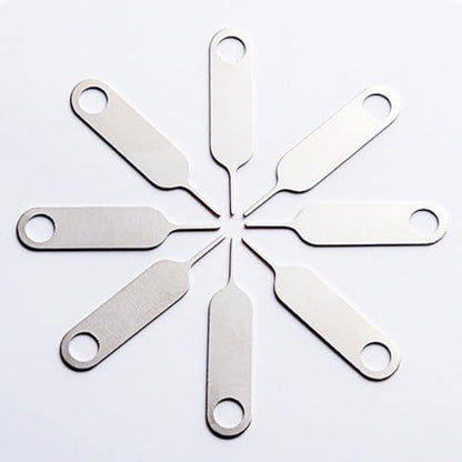 2 Pcs Specially Sized Sim Card Tray Removal Key + 2 Pcs Universal Sim Card Tray Removal Key Eject Pins, with 2 Key Rings, for Samsung Galaxy Galaxy Note Z Fold Series iPhone iPad Google Phone