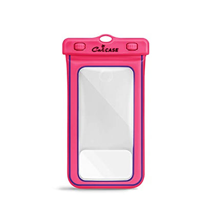 CaliCase XL Waterproof Floating Case - color: Pink Glow in The Dark