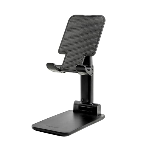 Scosche SUFMPS-SP Universal Cell Phone Stand and Holder with Non-Slip Cradle, Foldable, Adjustable Non-Magnetic Mount for Home Office Desk or Travel Compatible with iPhone, Tablet and All Devices - style: Office Desk / Travel