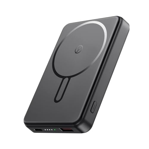 for Magsafe Battery Pack, 10000mAh Magnetic Portable Charger Power Bank PD 22.5W Fast Charging, USB C in & Out Wireless Battery Pack Phone Charger for iPhone 16/15/14/13/12 All Series - color: Black
