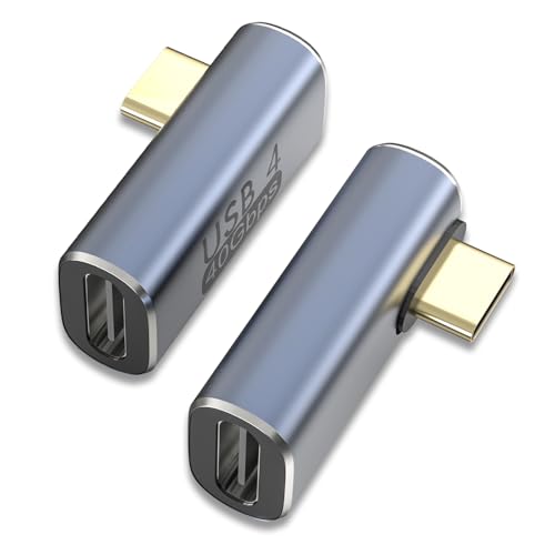 Cyberguys! USB C Right Angle Adapter PD 240W for Thunderbolt 4/3, 2-Pack - style: Angle-Vertical