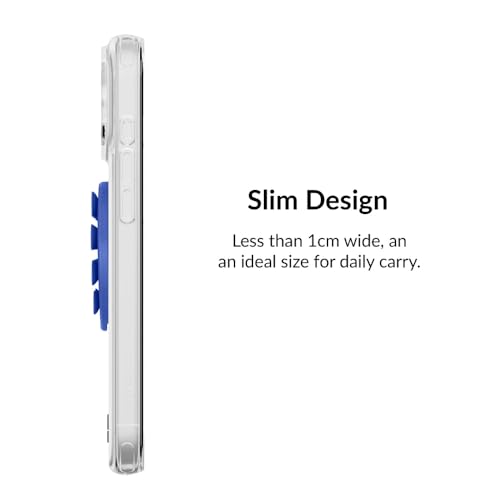 Velvet Caviar Suction Cup Phone Case Mount Compatible with MagSafe Devices Only - Magnetic Silicone Sticky Phone Grip Holder for iPhone Back of Phone - Mirror Gripper (Cobalt Blue Heart) - color: Cobalt Blue Heart