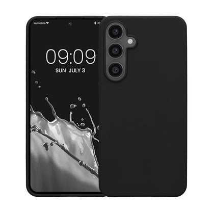 kwmobile Case Compatible with Samsung Galaxy S24 FE Case - Soft Slim Protective TPU Silicone Cover - Black - color: black, size: Galaxy S24 FE