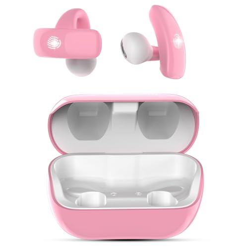 BANIGIPA Kids True Wireless Earbuds, Open Ear Headphones for Boy Girl Teen - color: Pink