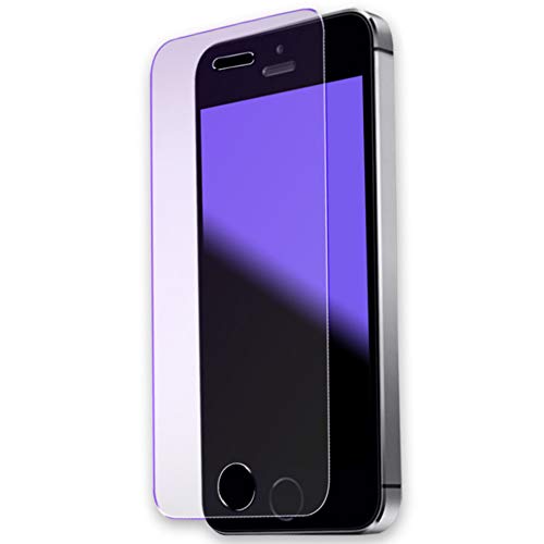 Anti Blue Screen Protector for iPhone 5/5s/5c,2.5D Edge 9H Tempered Glass Protective Film for iPhone SE(2016)-4" - size: 5/5s/5c/SE(2016)-4"