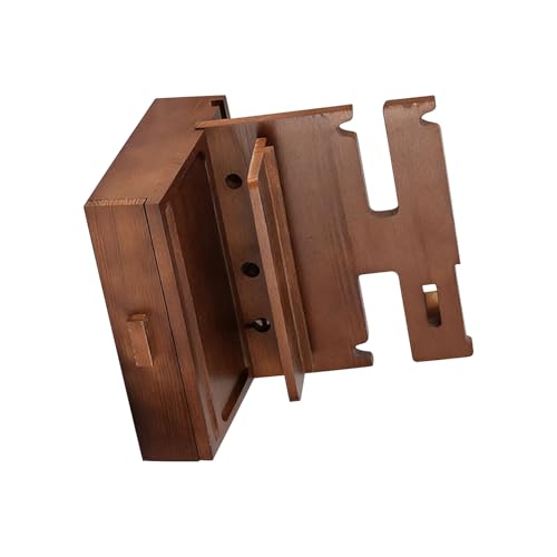 Peiiwdc Sturdy Wooden Smartphone Stand with Cable Management Ideal for Study Table and Living Space Phone Bassinet Wood
