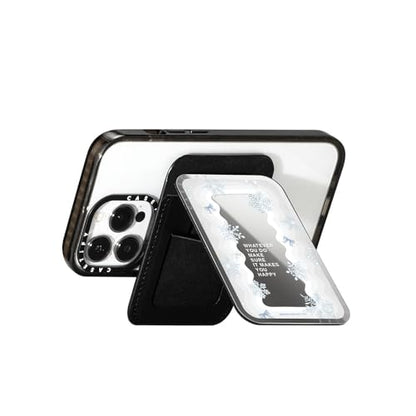 CASETiFY Snappy Card Holder Stand Compatible with Magsafe - First Snow - Silver Mirror - color: First Snow