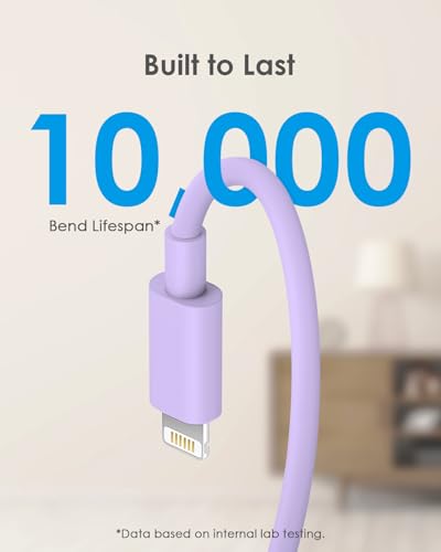 AISNI Fast Charger for iPhone 14 13 with 10 Ft iPhone Charger Cable - color: Purple, size: 10ft