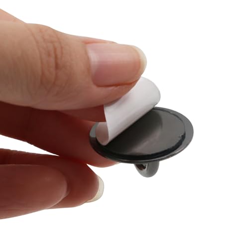 Phone Charm Hook Adhesive Phone Finger Grip Hook, Round - style: Round, Black