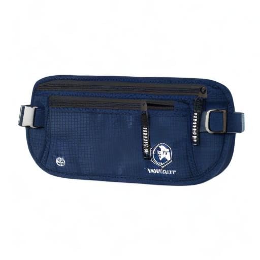 VENTURE 4TH Travel Money Belt, RFID Blocking Passport Holder - Navy Blue - color: Navy Blue