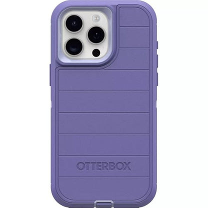 OtterBox iPhone 15 Pro Max (Only) - Defender Series Case - Mountain Majesty (Purple) - Screenless - Rugged & Durable - with Port Protection - Holster Clip Includes - Microbial Defense Protection - color: Mountain Majesty (Purple)