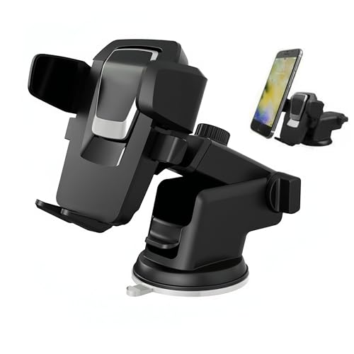 Windshield Suction Car Phone Mount | Rotatable Adjustable Dashboard Phone Holder | Universal Phone Mount for Car Dashboard and Wind Shield | Durable Cell Phone Automobile Cradles Auto Accessories - style: F