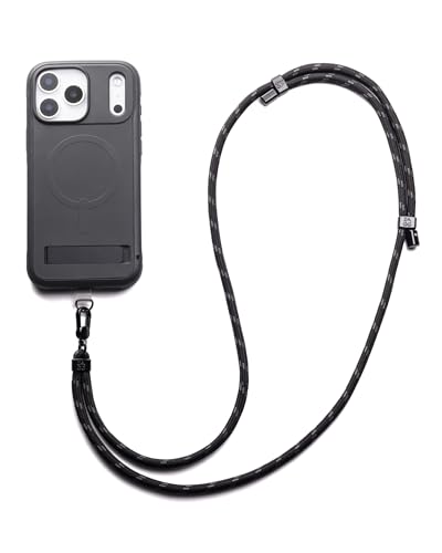 ZAGG Crossbody Lanyard for Phone Cases with Lanyard Attach Points - color: Black