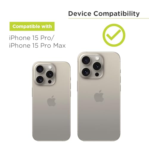 PureGear Camera Lens Protector for Apple iPhone 16Pro, 16ProMax, 15Pro & 15ProMax, Protects Camera Lens from Drops & Scratches, Ultra-Thin HD Tempered Glass Individual Ring Cover Lens Protectors -Gold - color: Gold