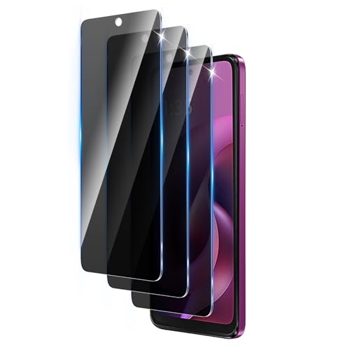 3 Pack Privacy Screen Protector Designed for Motorola Moto G 2026,Full Coverage Anti-Spy Tempered Glass Film,9H Hardness,Anti-Fingerprint,Bubble Free,Easy to Install - size: Moto G 5G 2026 FK3