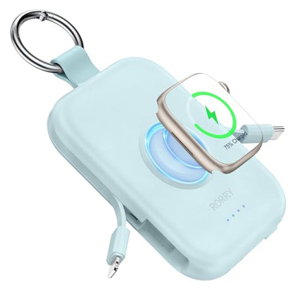 RORRY CharmGo Portable Charger, 5000mAh Portable Charger Power Bank - color: Blue
