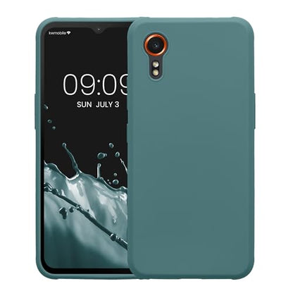kwmobile Case Compatible with Samsung Galaxy Xcover7 Case - Soft Slim Protective TPU Silicone Cover - Arctic Night - color: Arctic Night