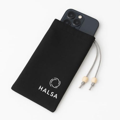 Halsa EMF Cell Phone Sleeve, High-Shield EMF Blocking Pouch, Signal Blocking Anti-EMP Radiation Bag for Digital Privacy Protection, Fits Most Phones, (4x8 Inch) Grey - color: Grey
