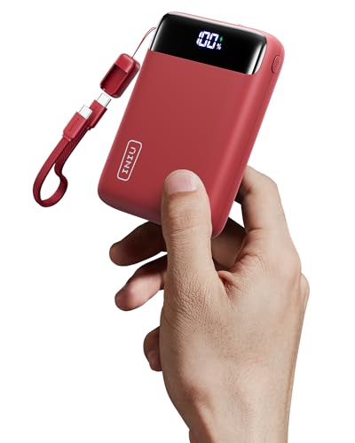 INIU Portable Charger, Smallest 20000mAh 22.5W Fast Charging Power Bank - color: Red