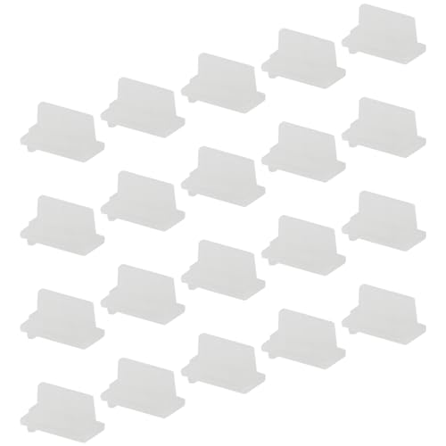 Jiozermi Transparent Silicone USB A Female Anti Dust Plug, 20 Pcs - color: Transparent