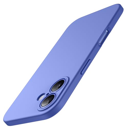 JETech Slim Case for iPhone 16, Ultramarine | Camera Lens Protection, Soft TPU Design, Matte Finish, Shockproof Protection - color: Ultramarine, size: iPhone 16