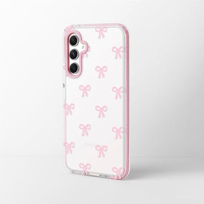 Dumkery Girly Phone Case for Samsung Galaxy A54 5G, Cute Bow Aesthetic Pattern Print, Soft Clear Anti Yellowing TPU Shockproof Bumper Cases Cover for Girls Women - size: Samsung Galaxy A54