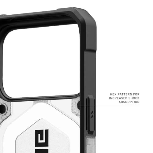URBAN ARMOR GEAR UAG Designed for iPhone 17 Pro Case Pathfinder Clear - Compatible with MagSafe Military Grade Protective Cover, Ice/Silver - color: Pathfinder Clear - Ice/Silver