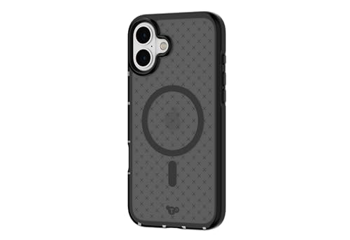 Tech21 EvoCheck for iPhone 16 Plus - Compatible with MagSafe - Impact Protection Case - in Smokey - color: Charcoal, size: iPhone 16 Plus