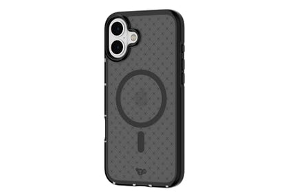 Tech21 EvoCheck for iPhone 16 Plus - Compatible with MagSafe - Impact Protection Case - in Smokey - color: Charcoal, size: iPhone 16 Plus