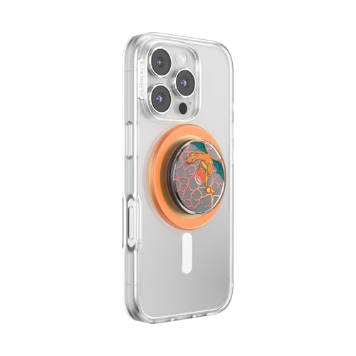 PopSockets Phone Grip for MagSafe, Magnetic Holder- Charizard Flight - color: Charizard in Flight, style: MagSafe