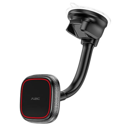 APPS2Car Magnetic Phone Holder for Car, Dashboard Windshield Suction Mount - color: Black - MagSafe